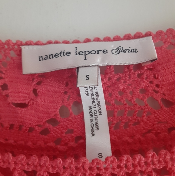 Nanette Lepore Prim Coral Crochet Dress - Picture 10 of 12
